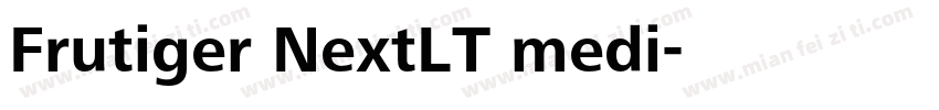 Frutiger NextLT medi字体转换